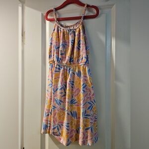 SO Pink and Blue Cotton Blend Top